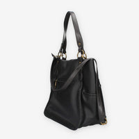 Borsa a Spalla in Pelle Sintetica Nera - Refresh