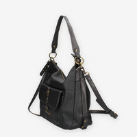 Borsa a Spalla in Ecopelle Nera - Refresh