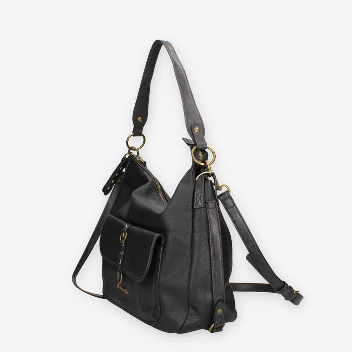 Borsa a Spalla in Ecopelle Nera - Refresh