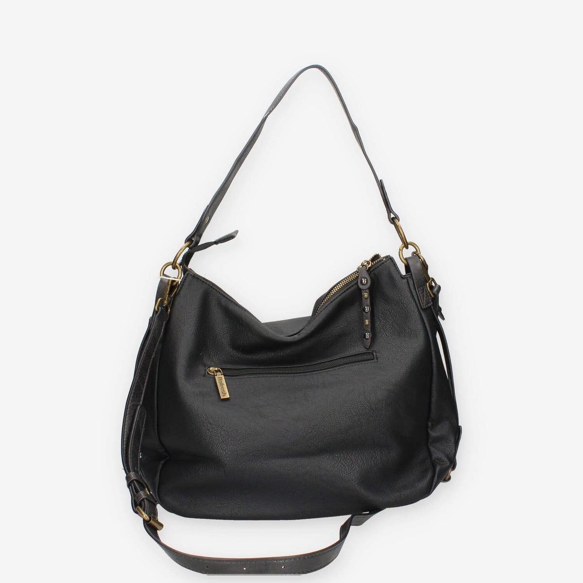 Borsa a Spalla in Ecopelle Nera - Refresh