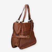 Borsa a Spalla in Pelle Sintetica Camel - Refresh