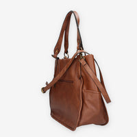 Borsa a Spalla in Pelle Sintetica Camel - Refresh