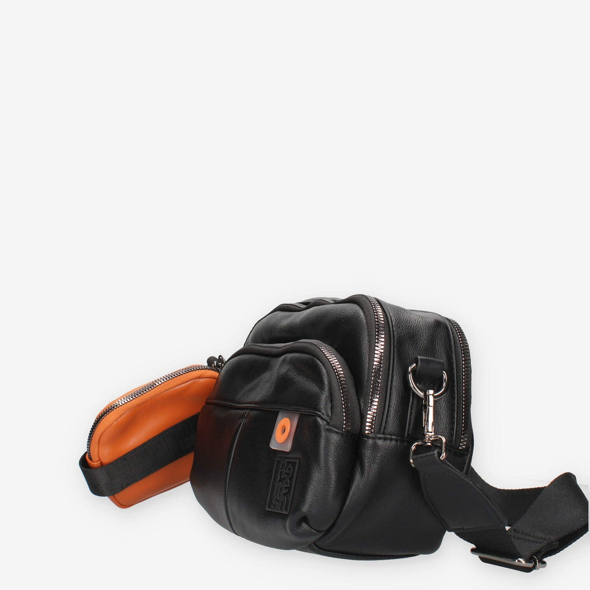 Borsa a Tracolla Nera con Pochette Rimovibile - Refresh