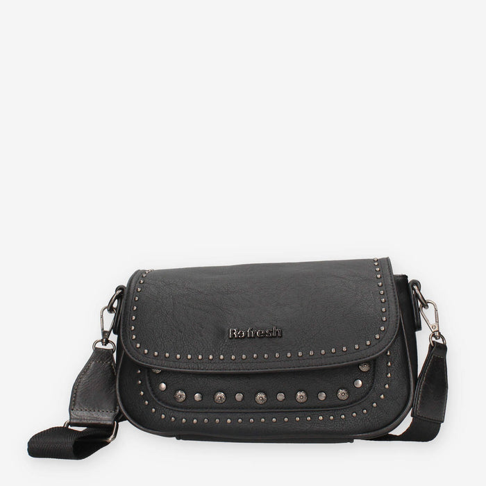 Borsa a Tracolla Nera con Borchie - Refresh