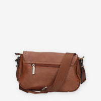 Borsa a Tracolla in Ecopelle Camel con Borchie - Refresh