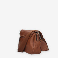 Borsa a Tracolla in Ecopelle Camel con Borchie - Refresh
