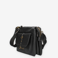 Borsa a Tracolla in Ecopelle Nera - Refresh