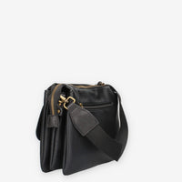 Borsa a Tracolla in Ecopelle Nera - Refresh