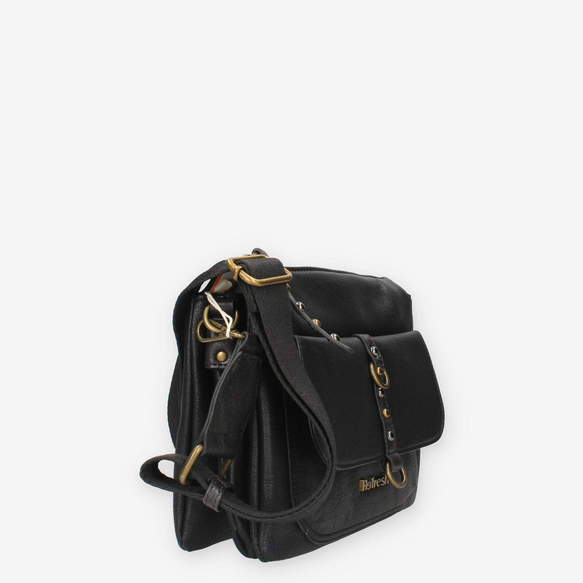 Borsa a Tracolla in Ecopelle Nera - Refresh