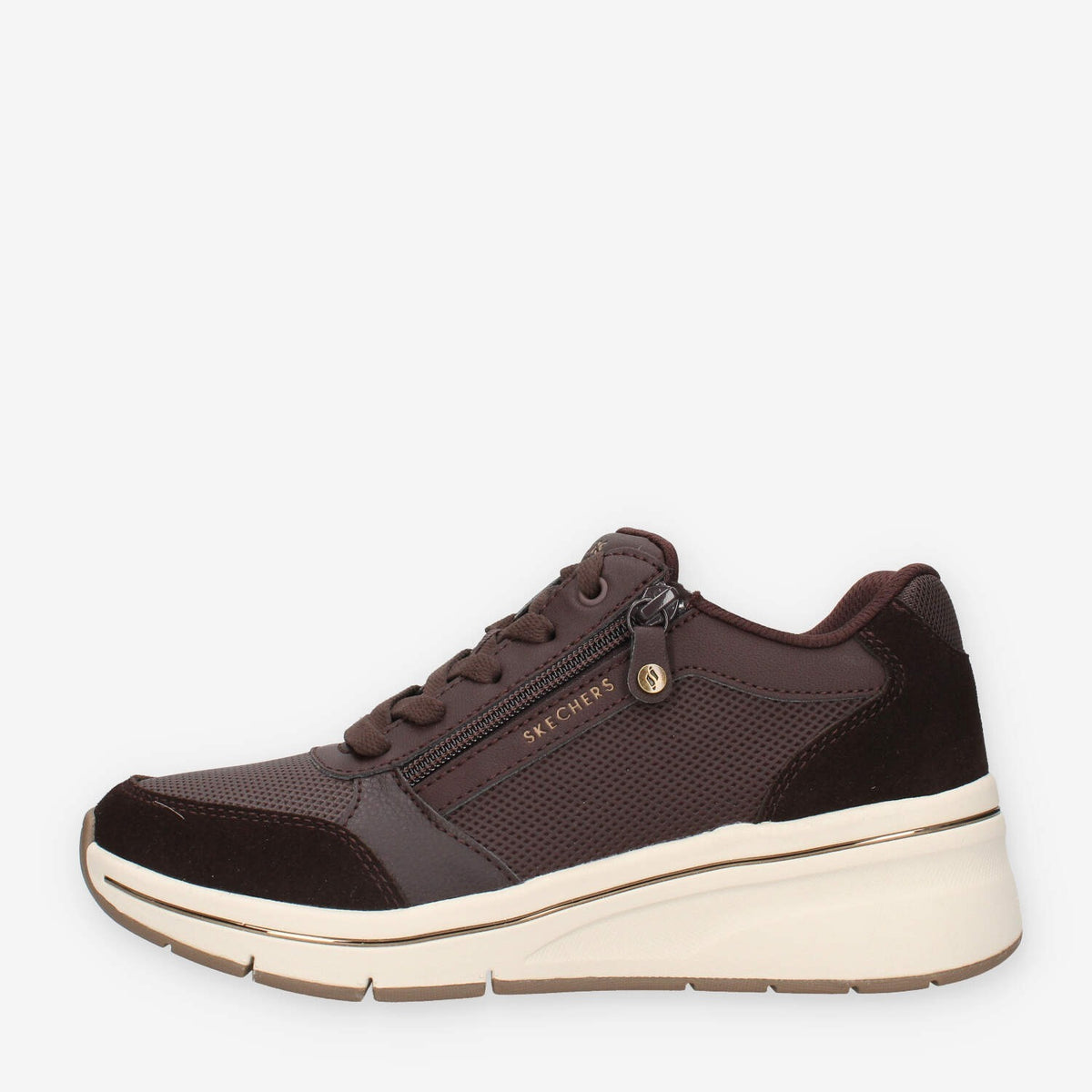 Skechers BILLION FLEX-LUXE UP - Scarpe Eleganti in Colore Cioccolato