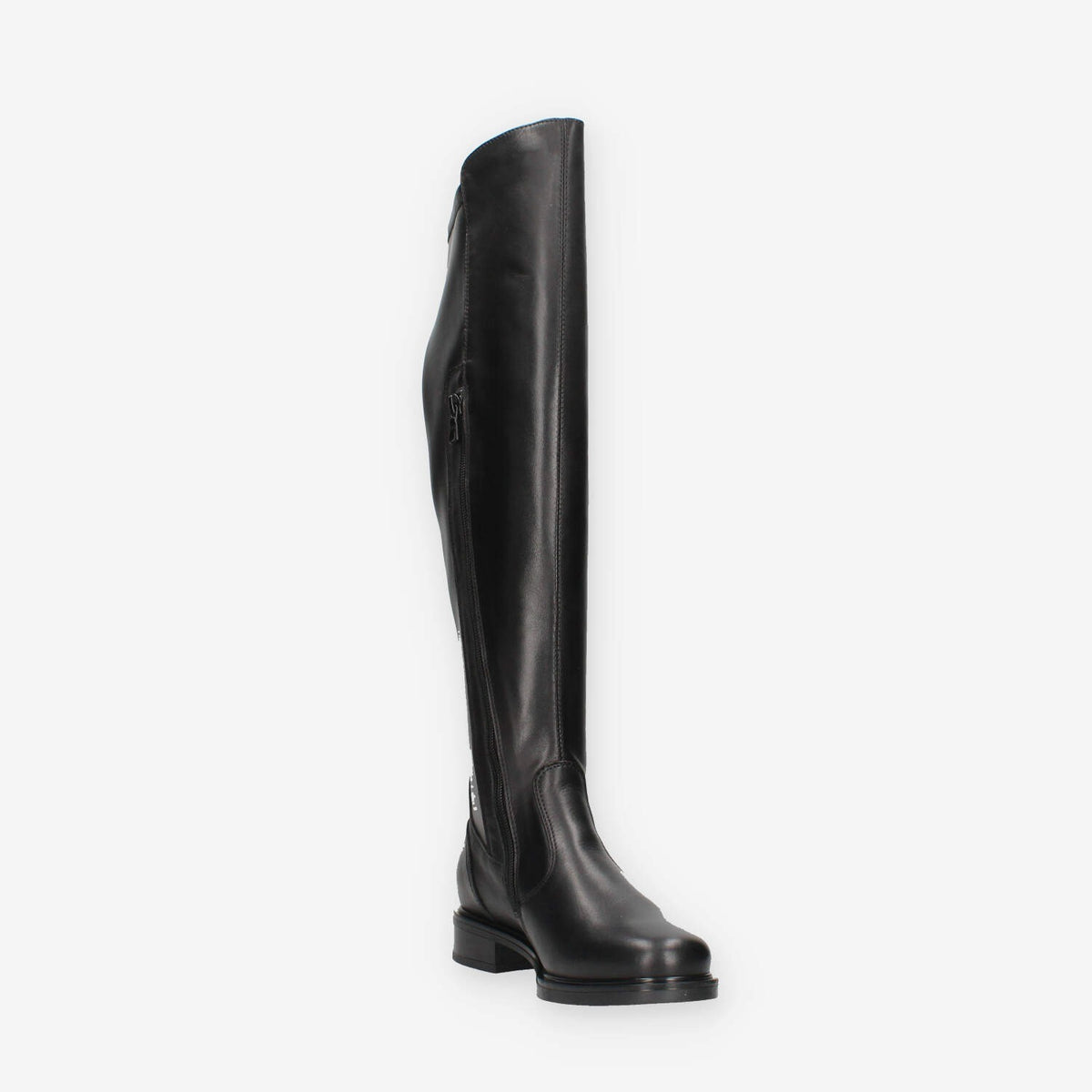 Stivali Alti in Pelle Nero Giardini - Eleganza e Comfort