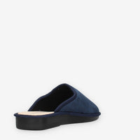 Pantofole Comfort Uomo in velluto Blu - VALLEVERDE