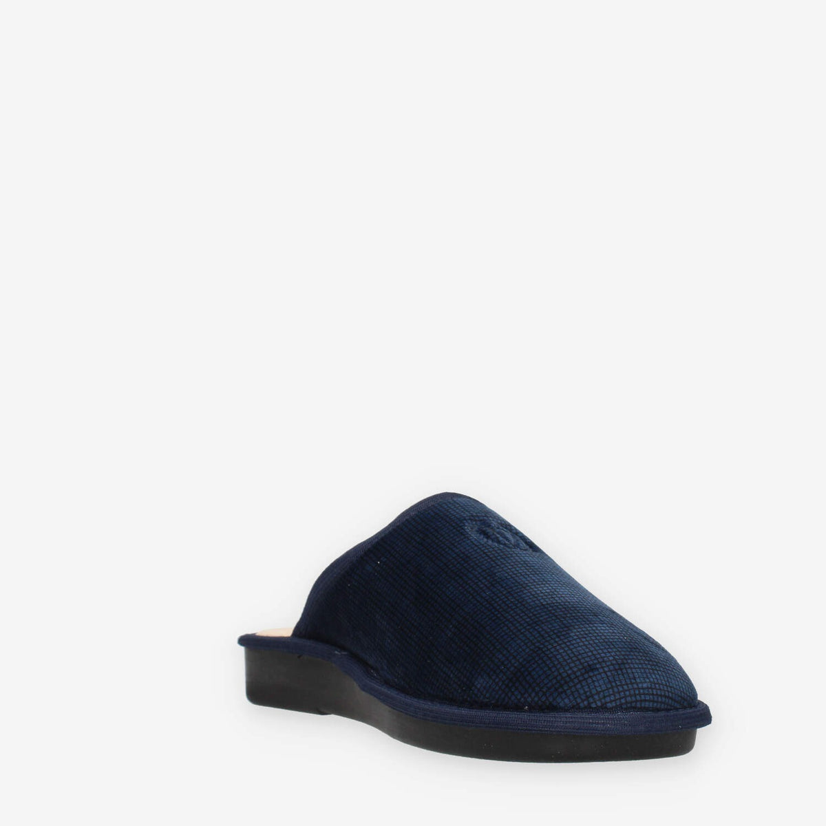 Pantofole Comfort Uomo in velluto Blu - VALLEVERDE