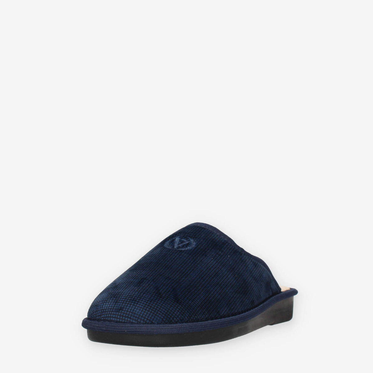 Pantofole Comfort Uomo in velluto Blu - VALLEVERDE