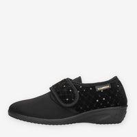 Scarpa Comfort Nera con Strass - Valleverde