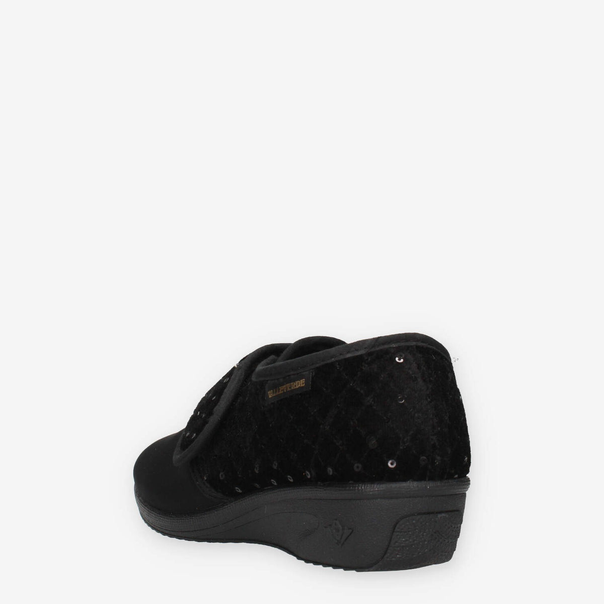 Scarpa Comfort Nera con Strass - Valleverde