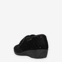 Scarpa Comfort Nera con Strass - Valleverde