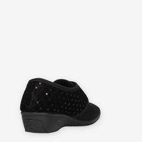 Scarpa Comfort Nera con Strass - Valleverde