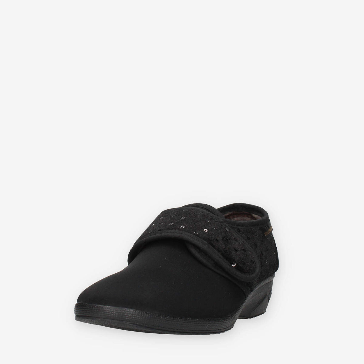 Scarpa Comfort Nera con Strass - Valleverde