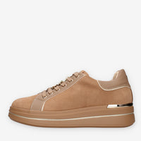 Sneaker Platform Donna in Taupe - VALLEVERDE