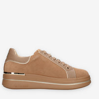 Sneaker Platform Donna in Taupe - VALLEVERDE