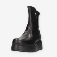 Stivaletti Platform in Pelle Nera - Nero Giardini