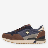 Sneakers Uomo Lumberjack in Pelle e Tessuto - Colore Marrone