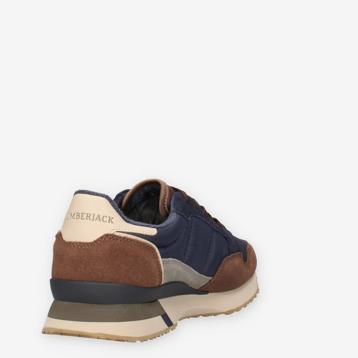 Sneakers Uomo Lumberjack in Pelle e Tessuto - Colore Marrone