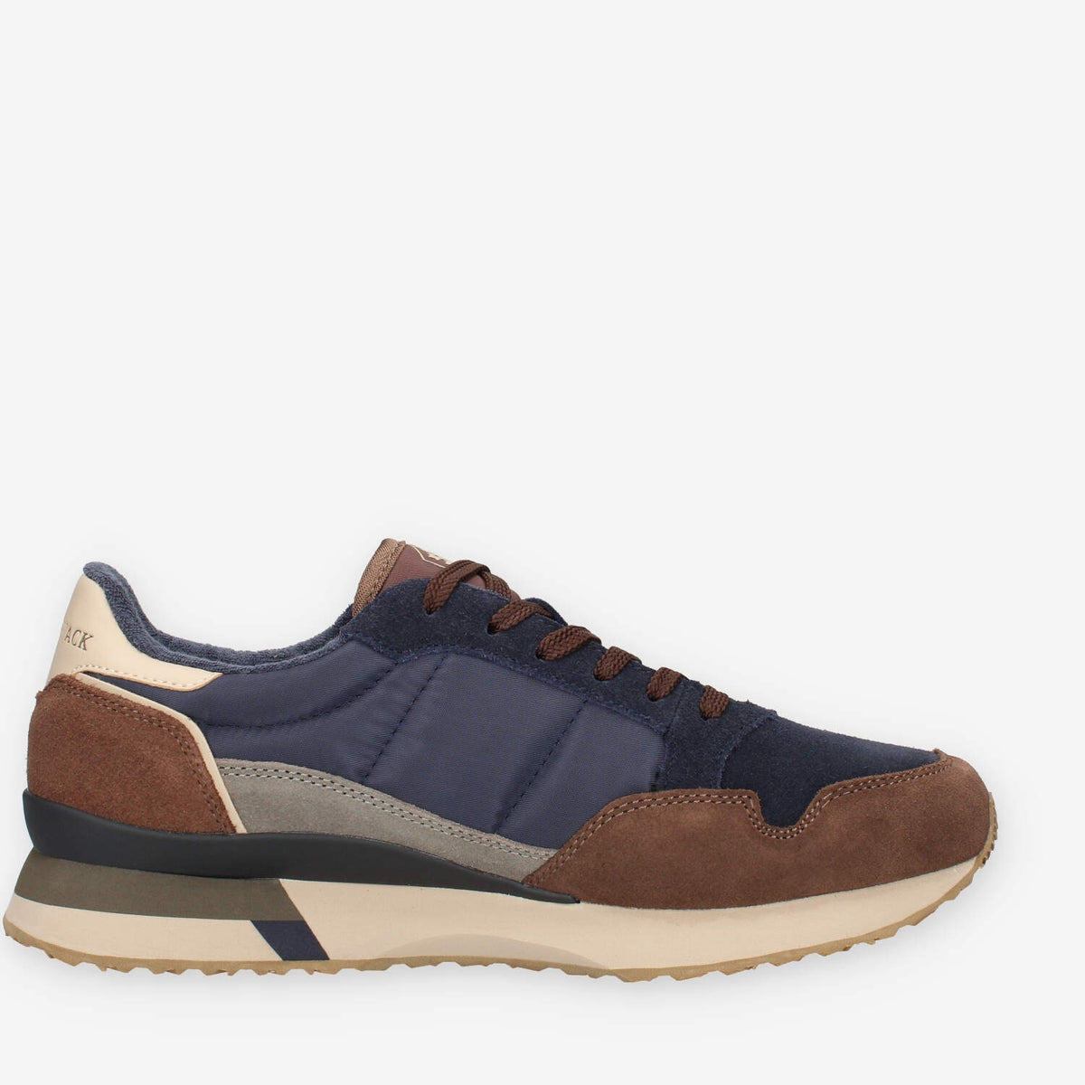 Sneakers Uomo Lumberjack in Pelle e Tessuto - Colore Marrone