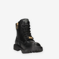 Stivaletti Cult T-700 in Nero e Beige con Dettagli Animalier