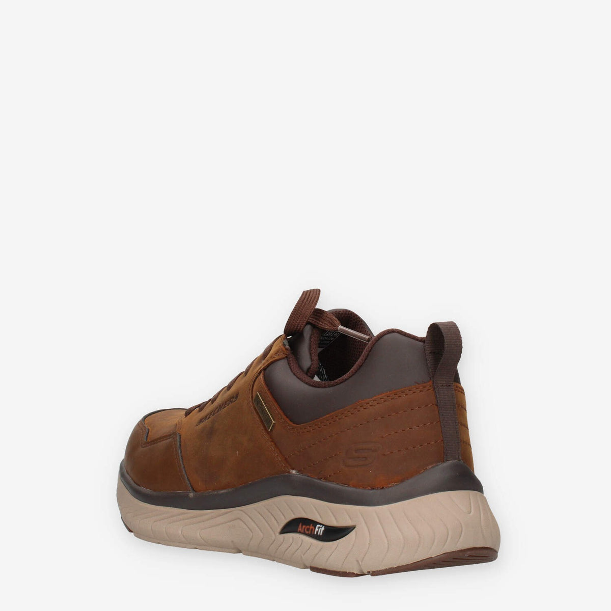 Scarpe da Uomo Skechers Arch Fit in Pelle Marrone