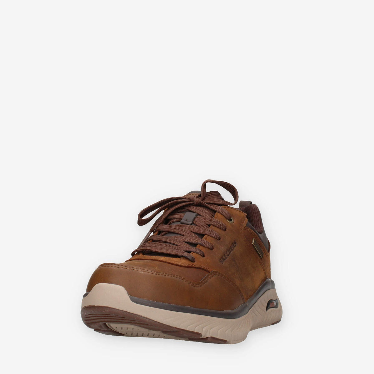 Scarpe da Uomo Skechers Arch Fit in Pelle Marrone