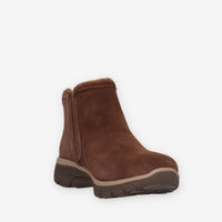 Stivaletti Donna Skechers in Pelle Scamosciata Marrone