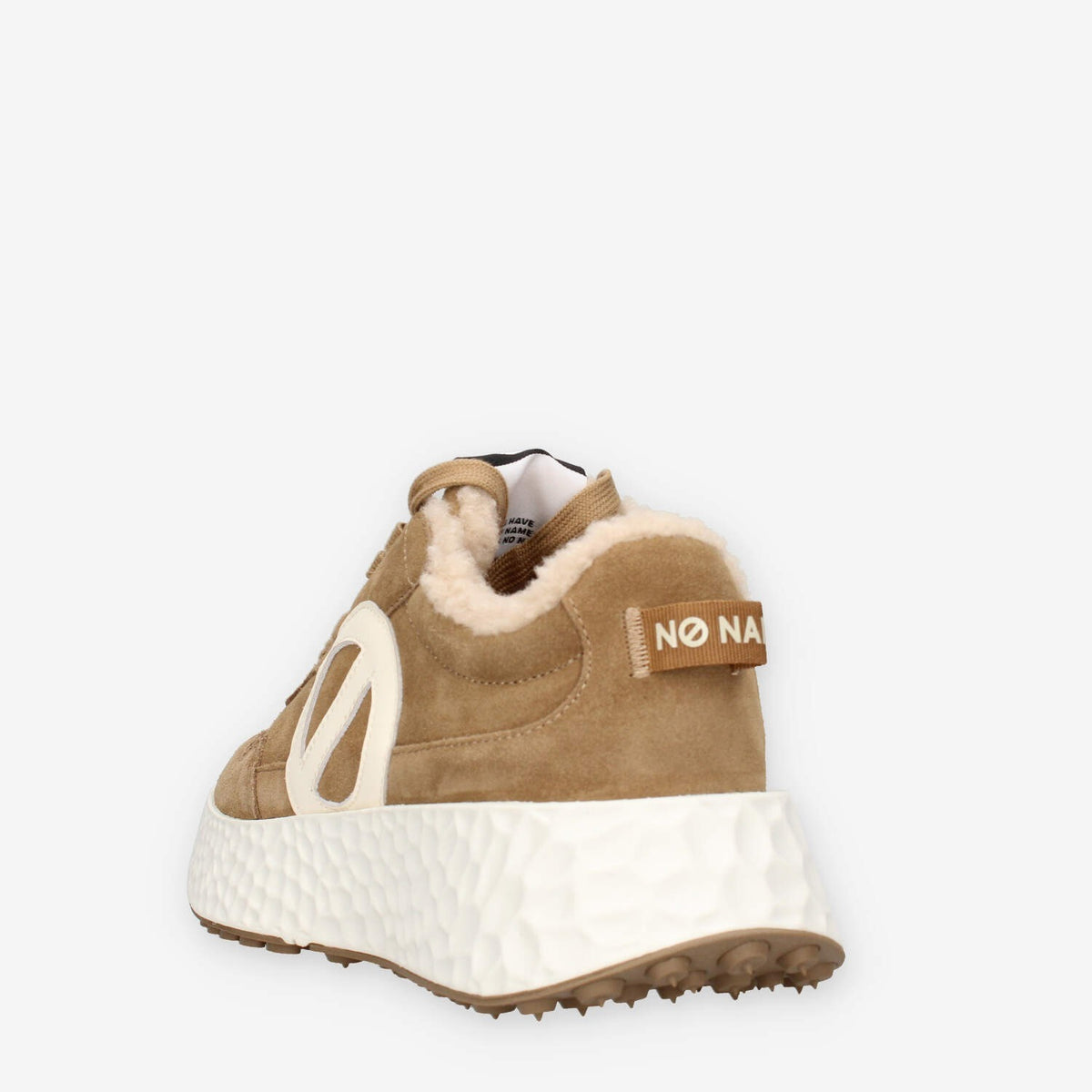Sneakers Donna in Pelle Scamosciata con Suola Alta - No Name