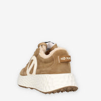 Sneakers Donna in Pelle Scamosciata con Suola Alta - No Name