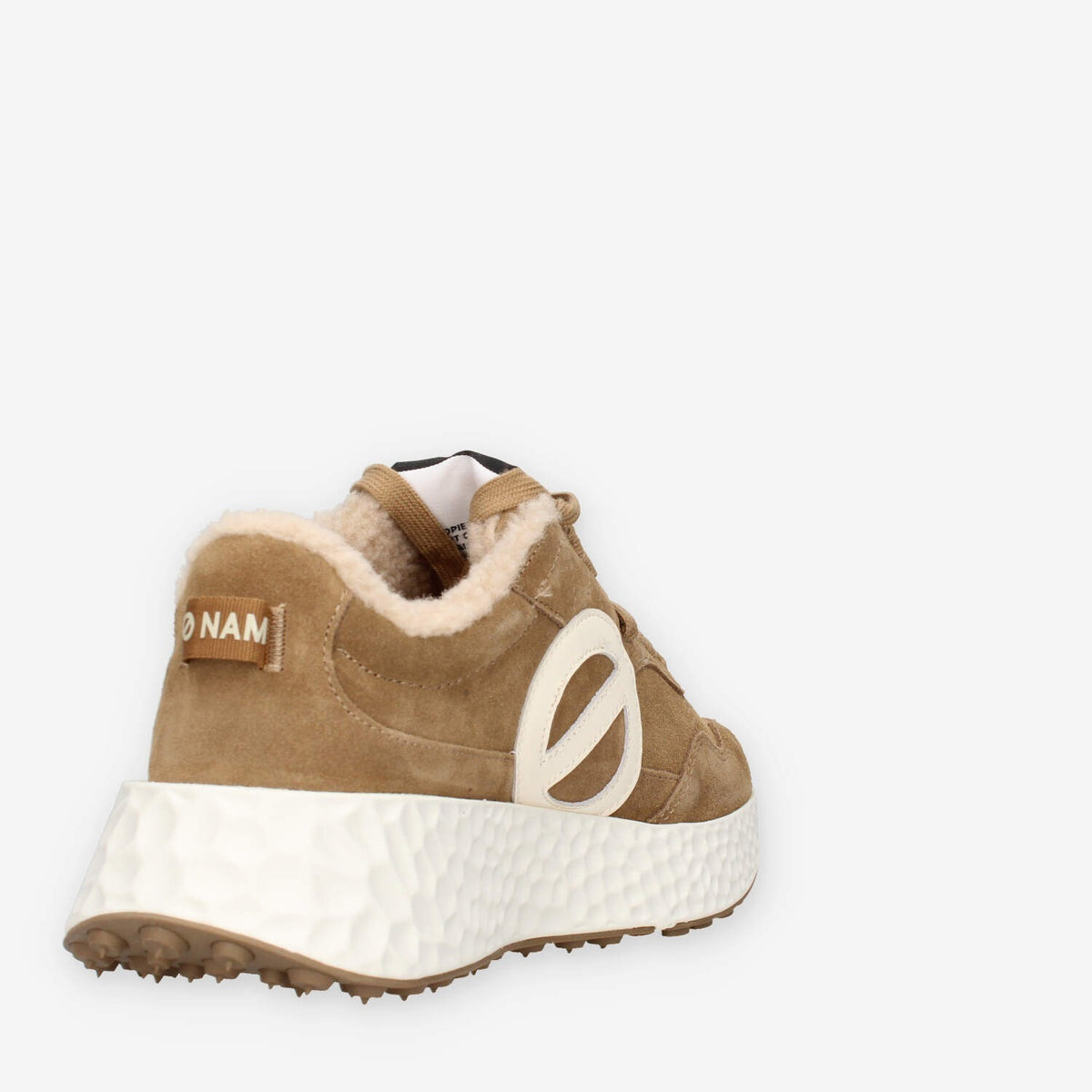 Sneakers Donna in Pelle Scamosciata con Suola Alta - No Name