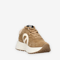 Sneakers Donna in Pelle Scamosciata con Suola Alta - No Name