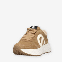 Sneakers Donna in Pelle Scamosciata con Suola Alta - No Name