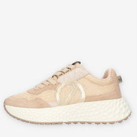 Sneaker Elegante No Name in Nude e Oro