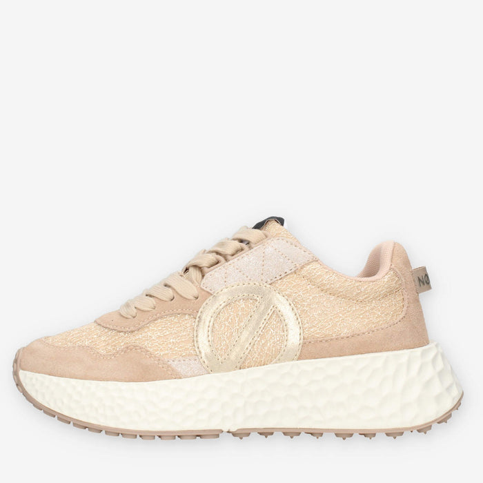 Sneaker Elegante No Name in Nude e Oro