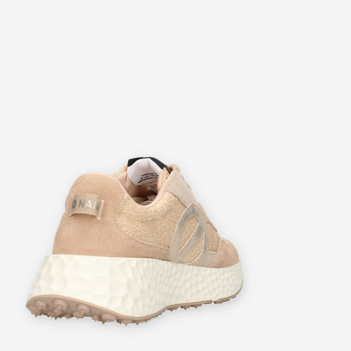 Sneaker Elegante No Name in Nude e Oro