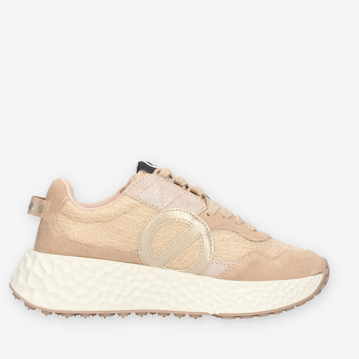 Sneaker Elegante No Name in Nude e Oro