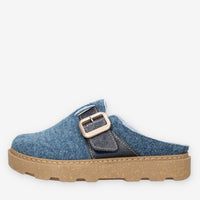 Clia Walk ESTRAIBILE663-AVIO - Sabot in Feltro con Suola Antiscivolo