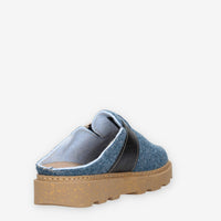 Clia Walk ESTRAIBILE663-AVIO - Sabot in Feltro con Suola Antiscivolo