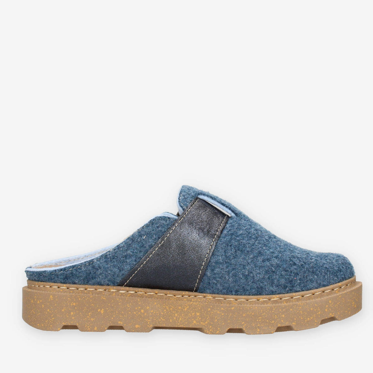 Clia Walk ESTRAIBILE663-AVIO - Sabot in Feltro con Suola Antiscivolo