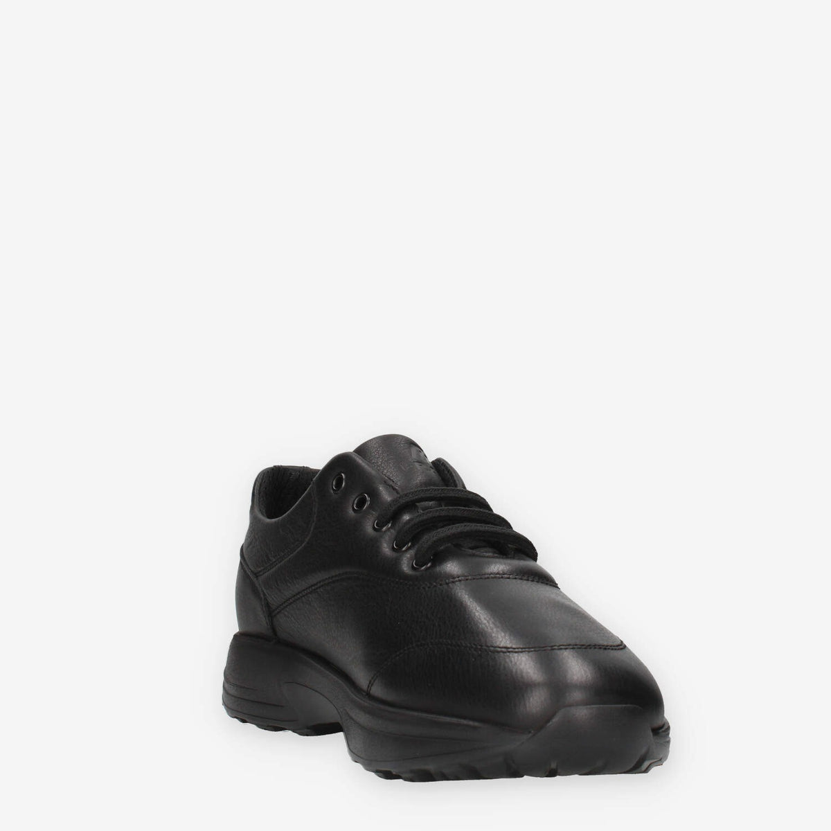 Sneaker Uomo in Pelle Nera - Frau A09N3-NERNER