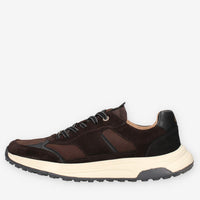 Sneakers Uomo Ambitious in Pelle Scamosciata - Nero e Marrone
