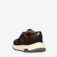 Sneakers Uomo Ambitious in Pelle Scamosciata - Nero e Marrone