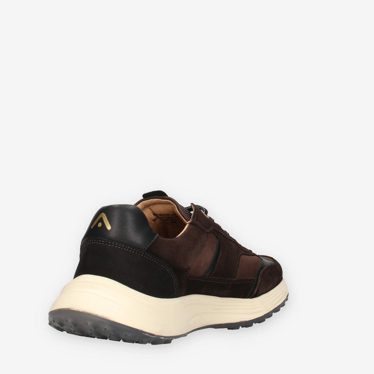 Sneakers Uomo Ambitious in Pelle Scamosciata - Nero e Marrone