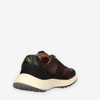 Sneakers Uomo Ambitious in Pelle Scamosciata - Nero e Marrone
